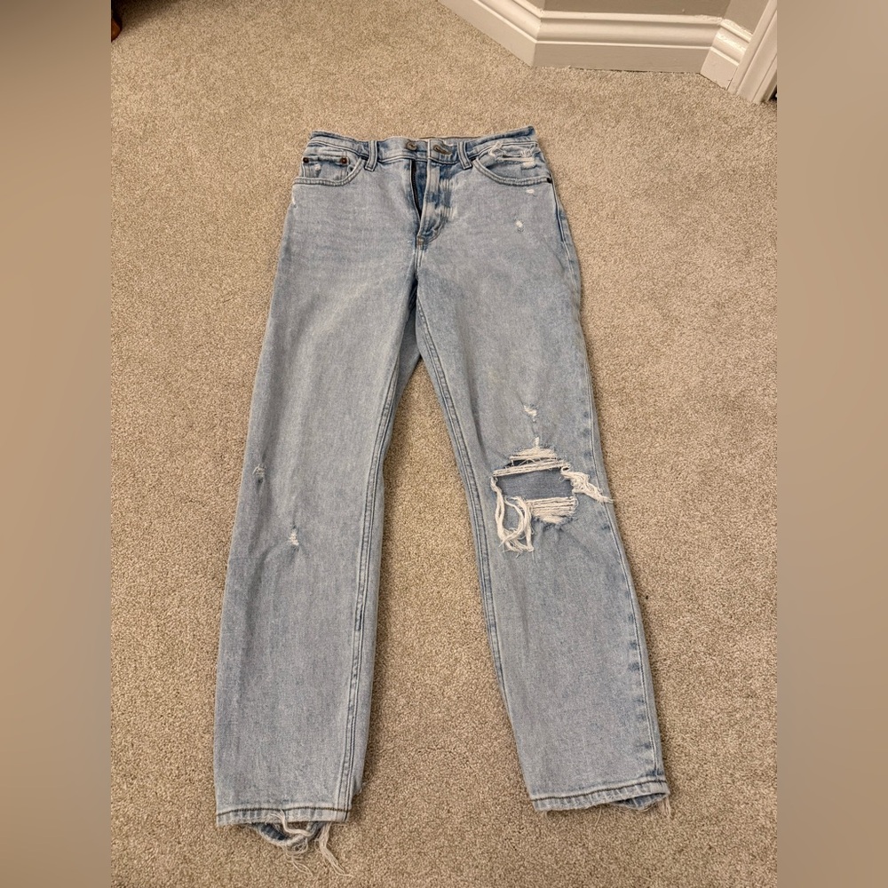 Abercrombie Mom Distressed Jeans